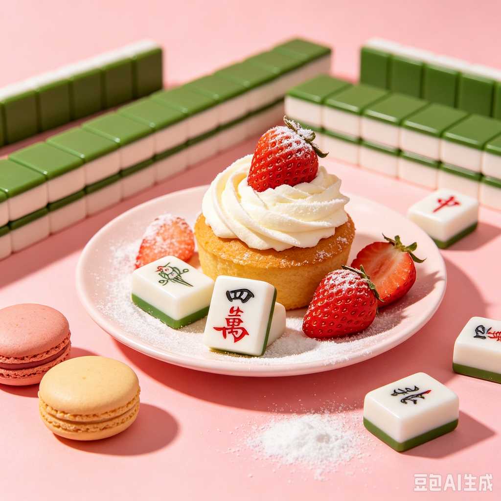 mahjong set with dice and chips